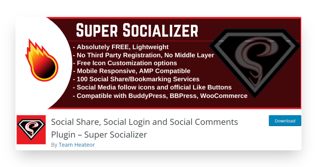 Super Socializer Plugin